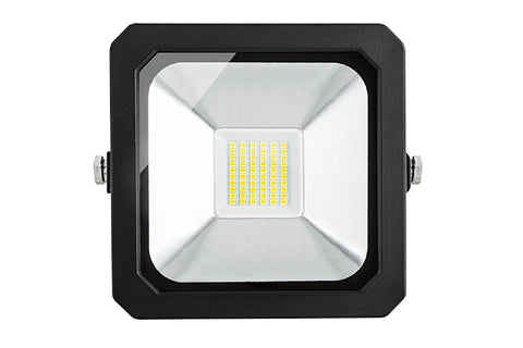 30 Watt LED Flood Light Fixture - Low Profile - 2,500 Lumens